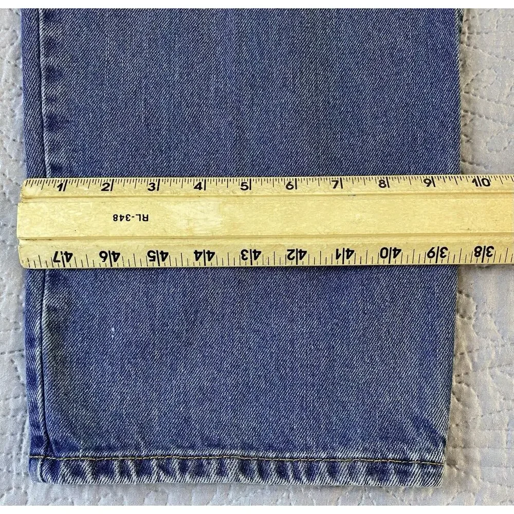 Mens Levis Sz 40 X 30 5 Pkt Straight 550 100% Cotton Medium Wash Denim Jeans